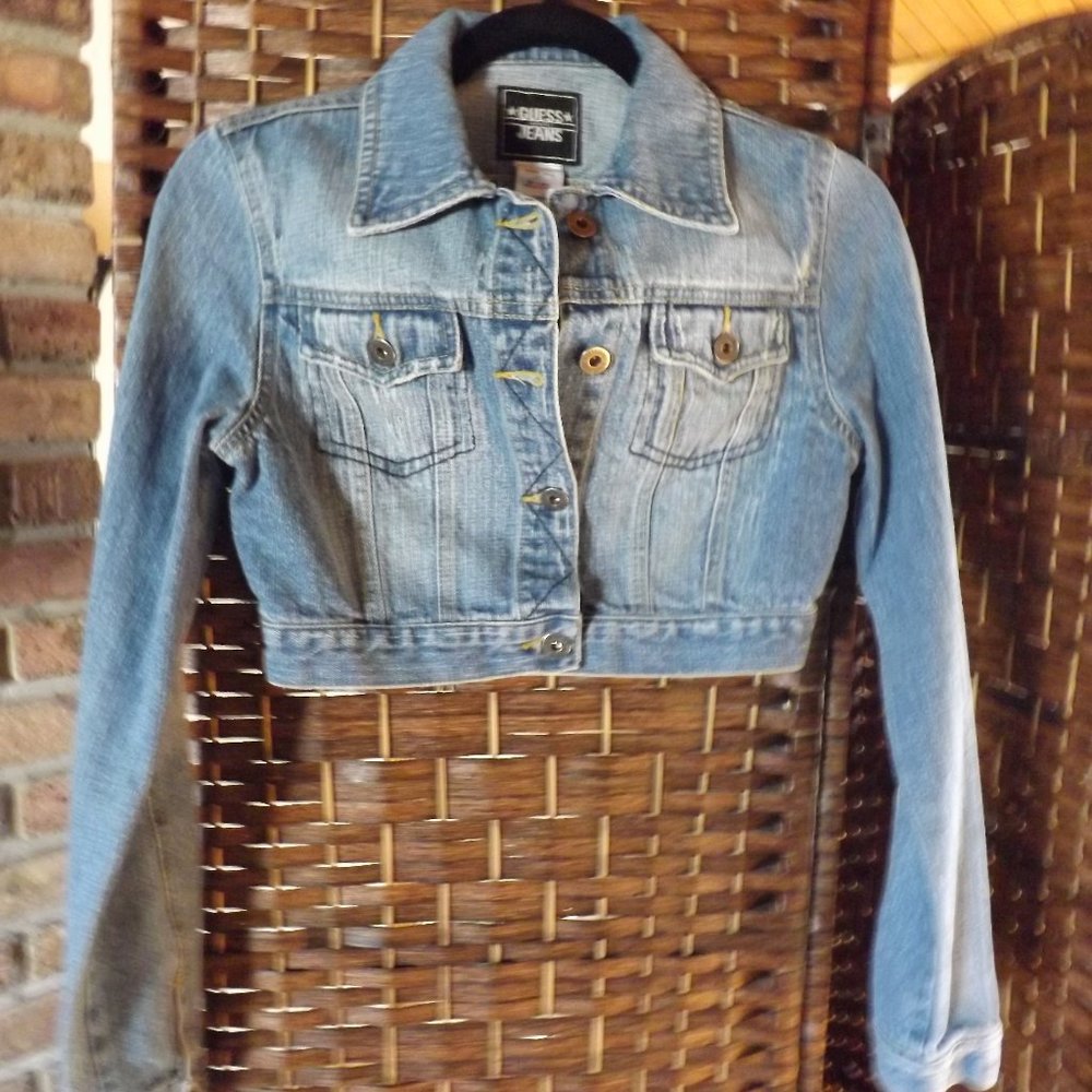 Y2K  GUESS WOMENS JEAN JACKET SIZE S/P